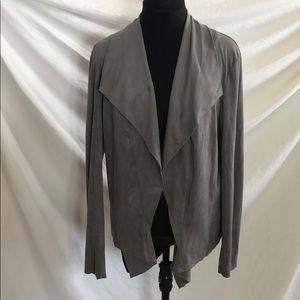 Soft faux leather jacket with tags, never worn
